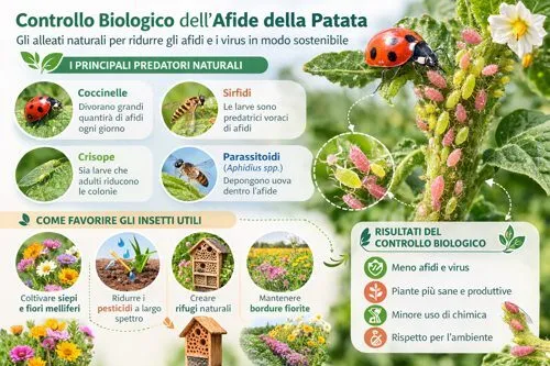 controllo biologico dell'afide della patata