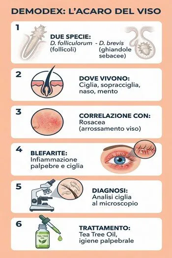 demodex folicorum e acari del viso