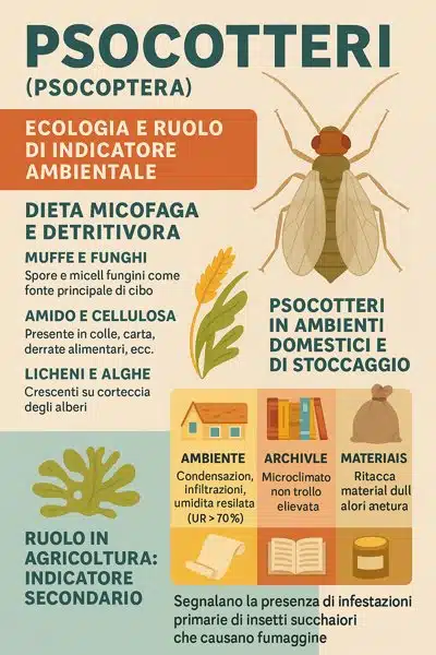 infografica sugli psocotteri