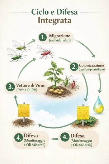 infografica macrosiphum euphorbiae
