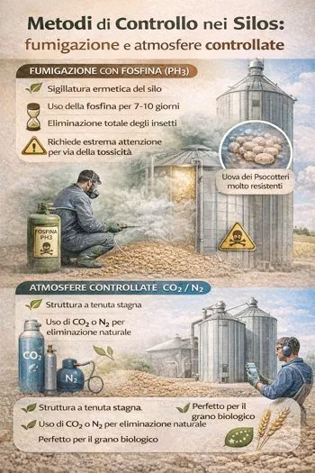 metodi di conservazione del grano nei silos